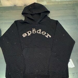 Sp5der Black Men's Sweater